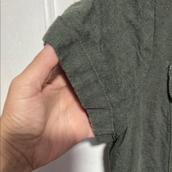 J. Jill Army Green Polo Collar Midi Dress - Picture 4 of 12